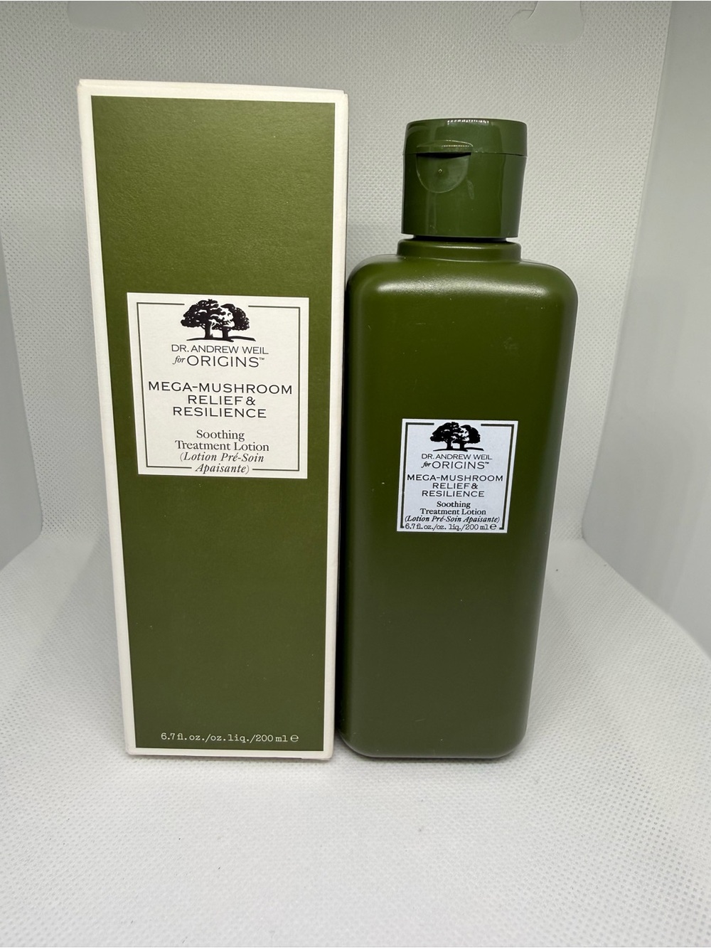 Origins Mega-Mushroom Soothing Treatment Lotion 6.7 oz NEW Redness Relief